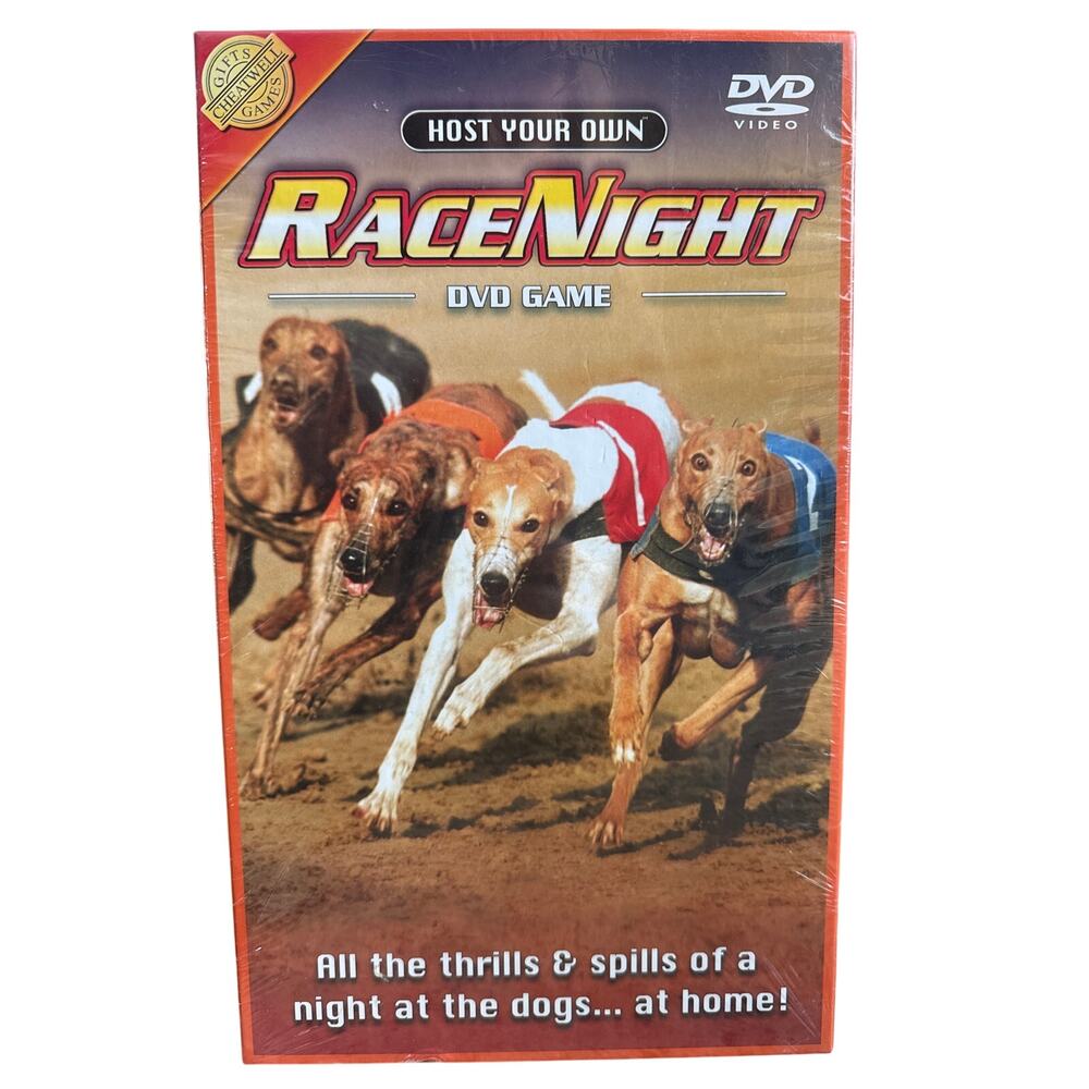 New Cheatwell RaceNight Greyhound Racing DVD Party Game Sealed 2000s NEW sealed